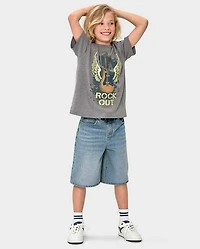 Kids Denim Baggy Jorts