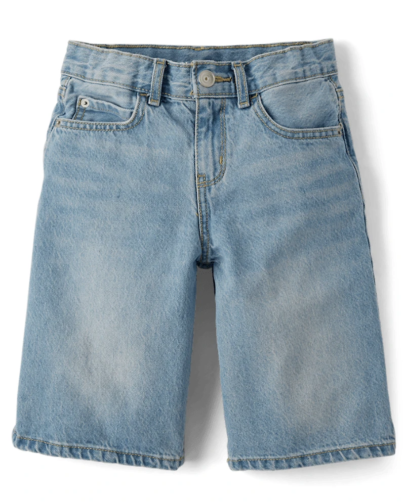 Short en jean ample pour garçon