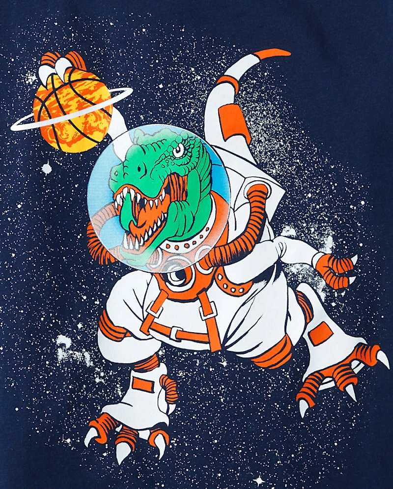 Boys Space Dino Graphic Tee 2-Pack