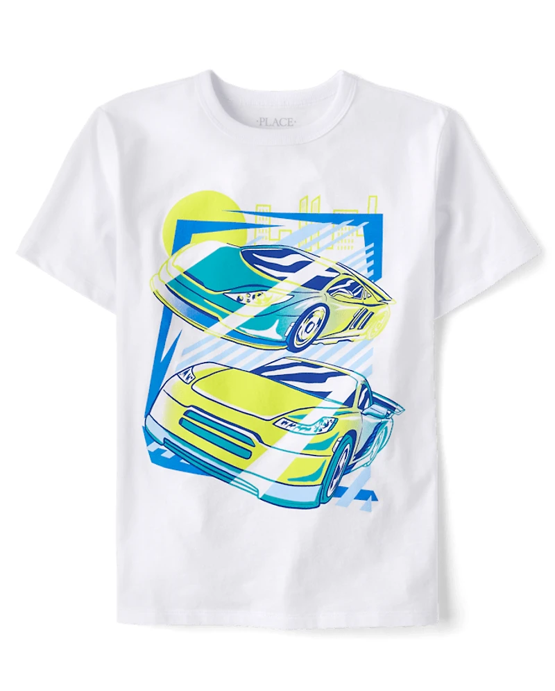 Boys Racecar Graphic Tee