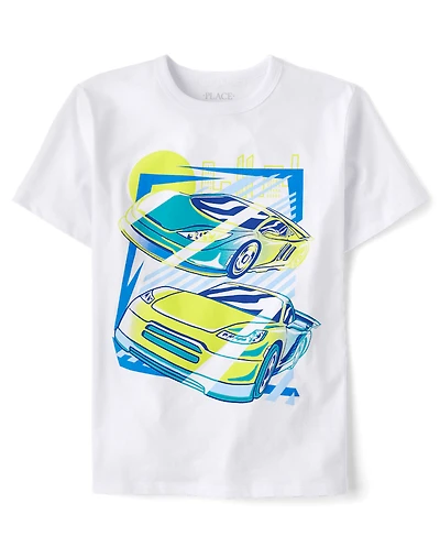 Boys Racecar Graphic Tee