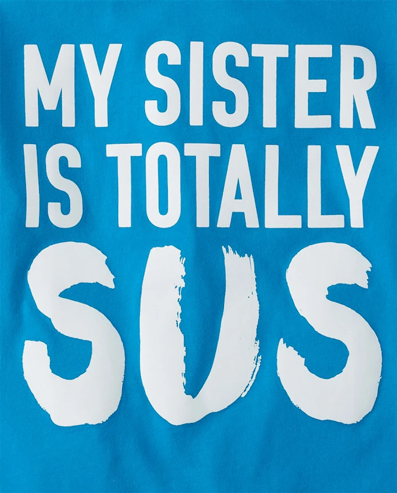 Boys Sister Is Sus Graphic Tee