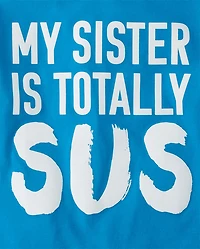 Boys Sister Is Sus Graphic Tee