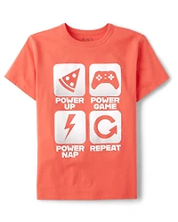 Boys Video Game Icon Graphic Tee