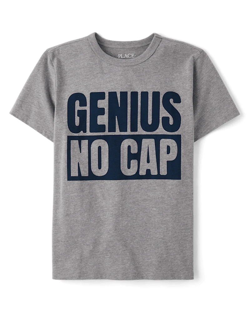 Boys Genius No Cap Graphic Tee