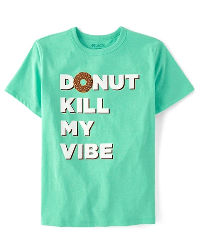 Boys Donut Kill My Vibe Graphic Tee