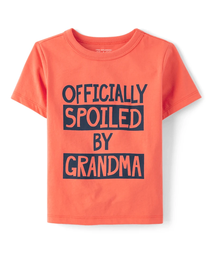 Baby And Toddler Boys Spoiled By Grandma Graphic Tee