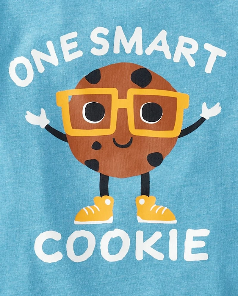 Baby And Toddler Boys One Smart Cookie Graphic Tee
