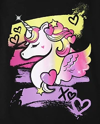 Girls Unicorn Graphic Tee