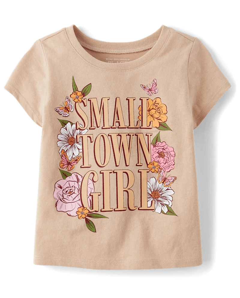 Baby And Toddler Girls Small Town Girl Graphic Tee