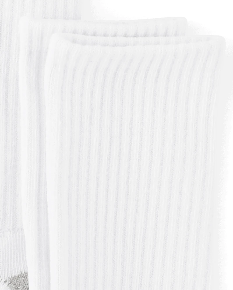Boys Cushioned Crew Socks 6-Pack