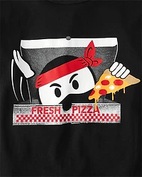 Boys Pizza Ninja Graphic Tee
