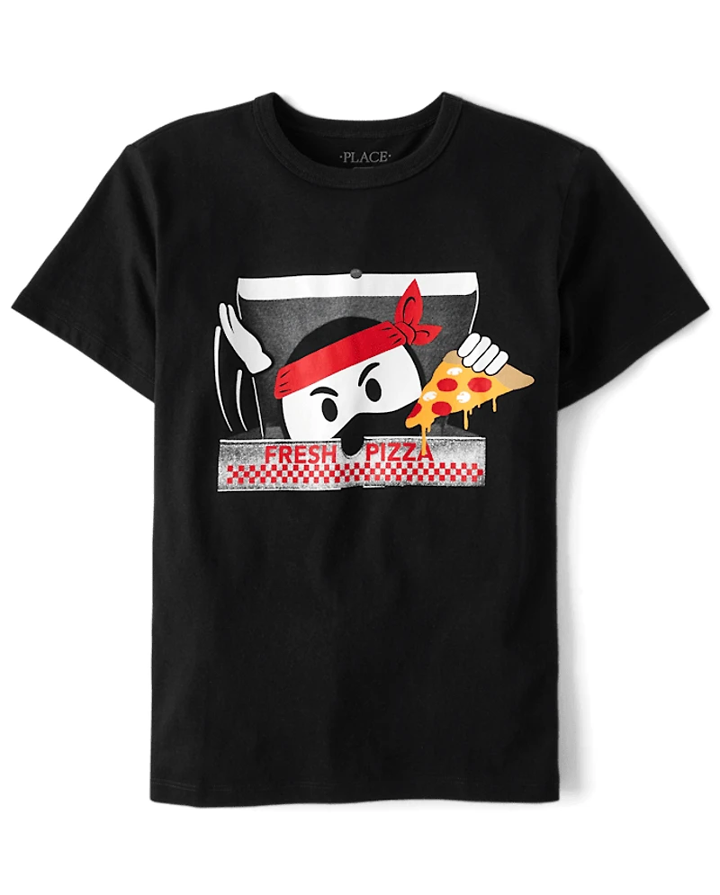 Boys Pizza Ninja Graphic Tee