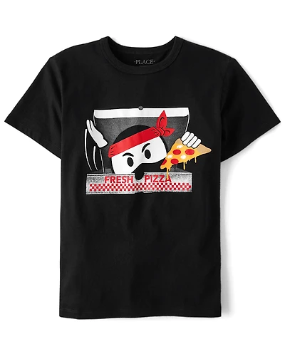 Boys Pizza Ninja Graphic Tee