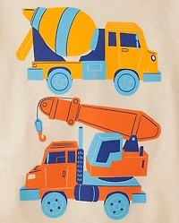 Baby And Toddler Boys Construction Graphic Tee