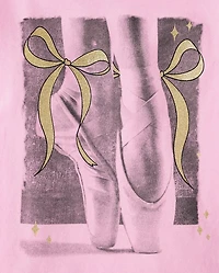 Girls Ballet Shoes Graphic Tee