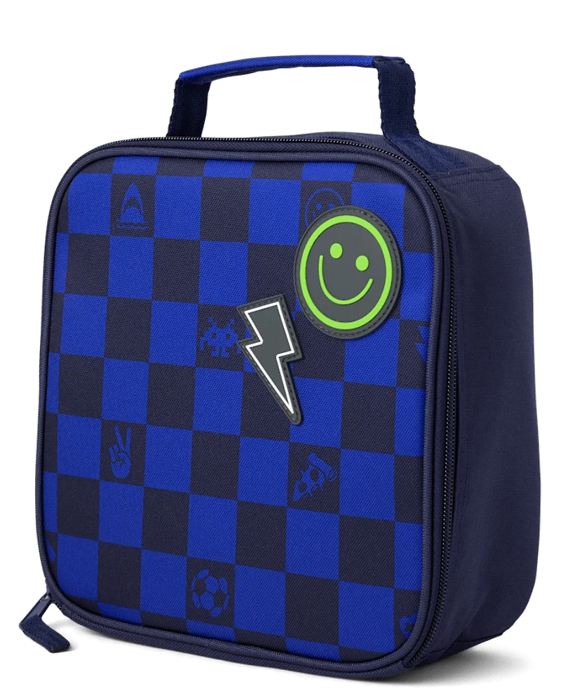 Boys Checkered Gamer Lunchbox