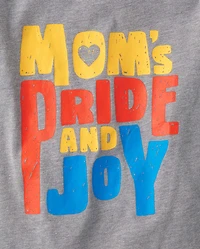 Baby And Toddler Boys Mom's Pride Joy Graphic Tee