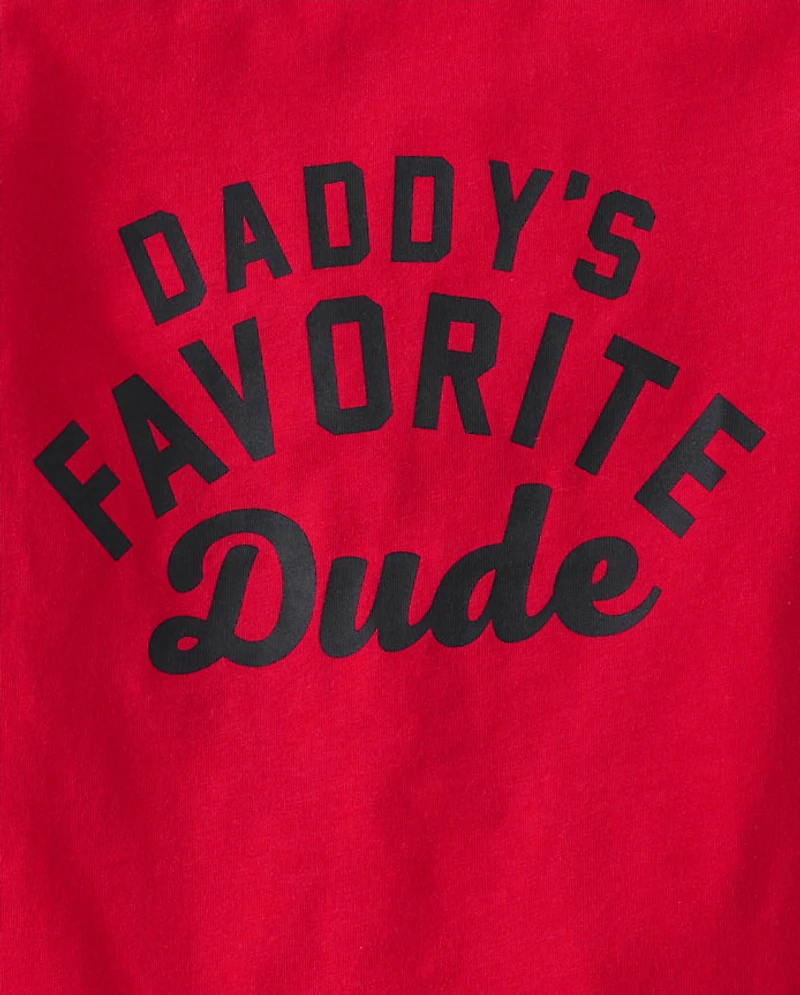 Baby And Toddler Boys Daddy's Favorite Dude Graphic Tee