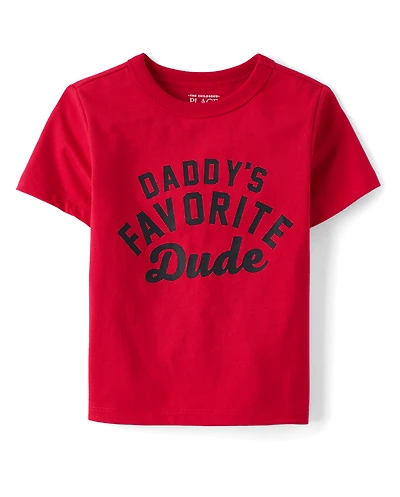 Baby And Toddler Boys Daddy's Favorite Dude Graphic Tee