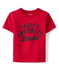 Baby And Toddler Boys Daddy's Favorite Dude Graphic Tee