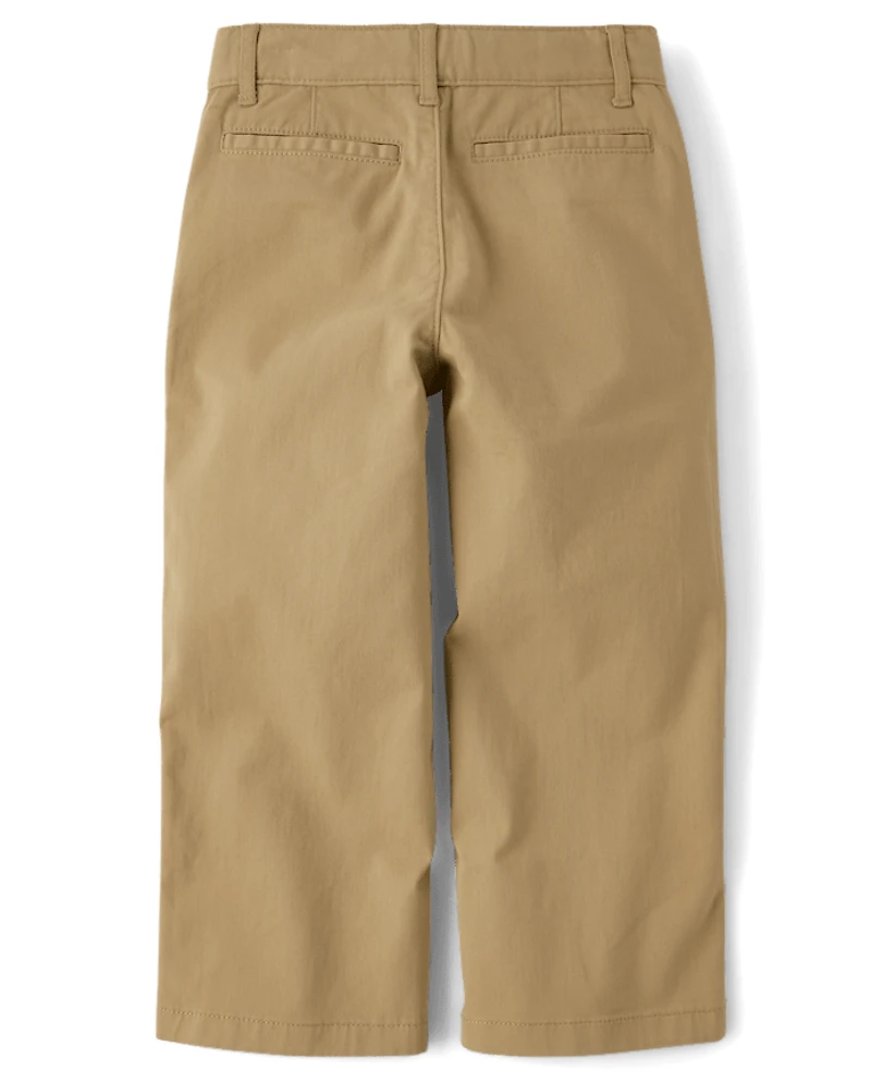 Kids Uniform Stretch Baggy Chino Pants