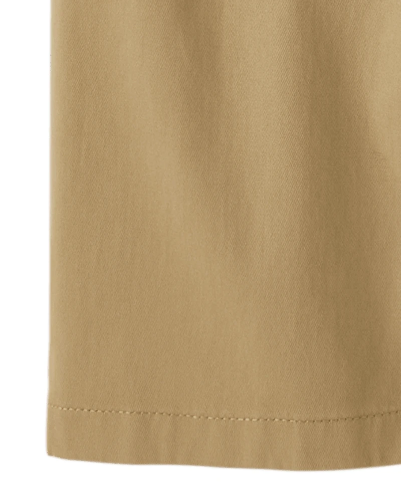 Boys Uniform Stretch Baggy Chino Pants