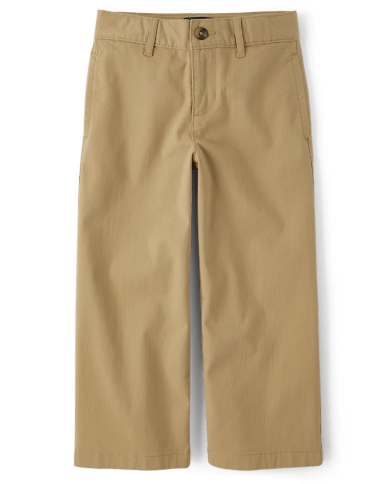 Kids Uniform Stretch Baggy Chino Pants