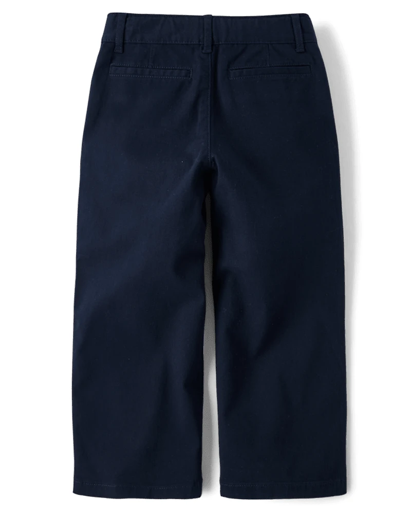 Kids Uniform Stretch Baggy Chino Pants