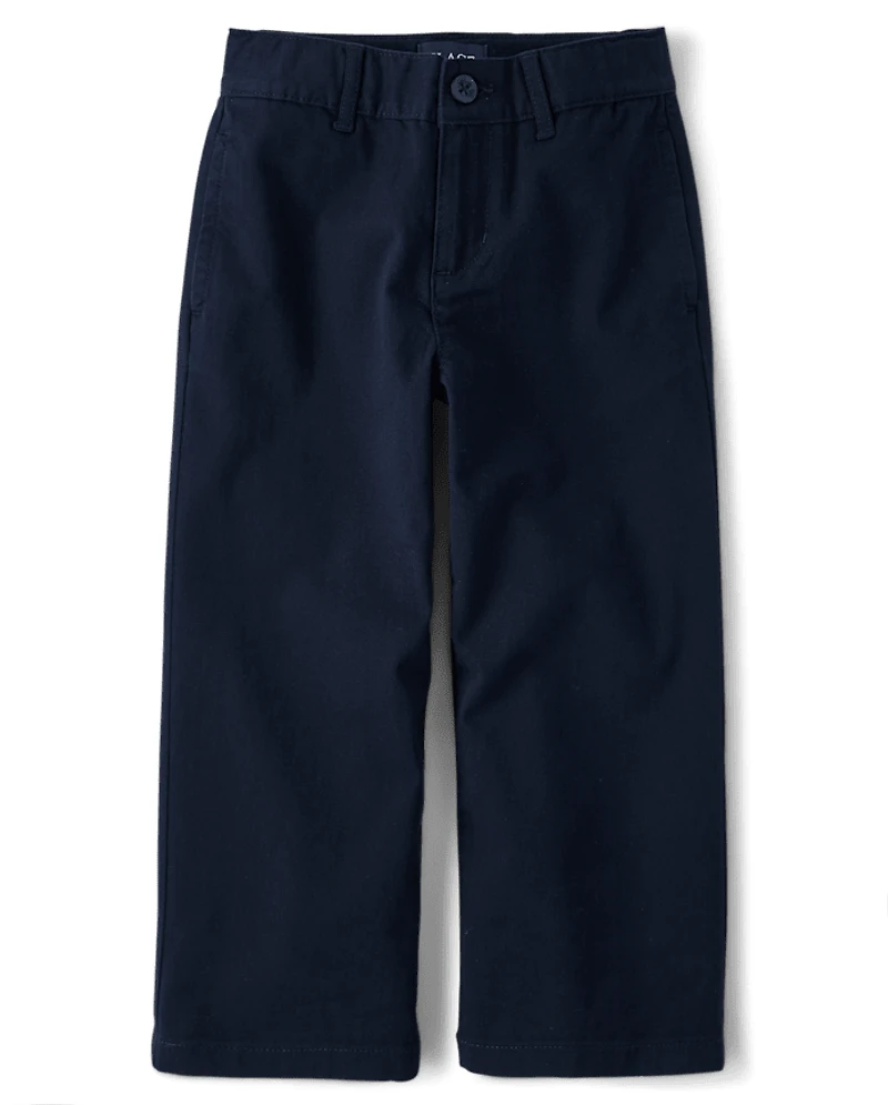 Kids Uniform Stretch Baggy Chino Pants