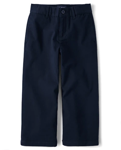Kids Uniform Stretch Baggy Chino Pants