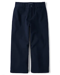 Kids Uniform Stretch Baggy Chino Pants
