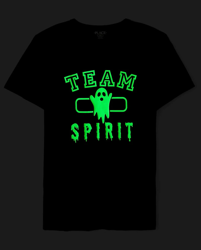 Adult Matching Family Glow Team Spirit Graphic Tee
