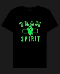 Adult Matching Family Glow Team Spirit Graphic Tee