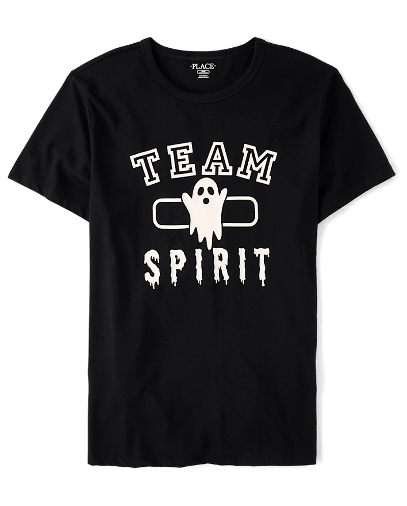 Adult Matching Family Glow Team Spirit Graphic Tee