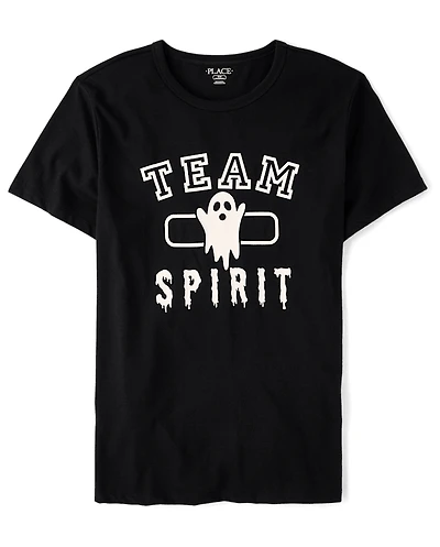 Adult Matching Family Glow Team Spirit Graphic Tee