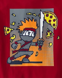 Boys Pizza Ninja Graphic Tee