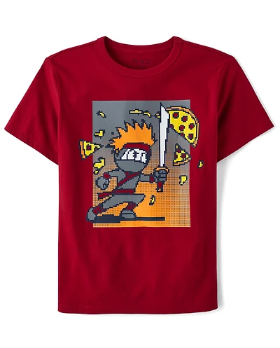 Boys Pizza Ninja Graphic Tee