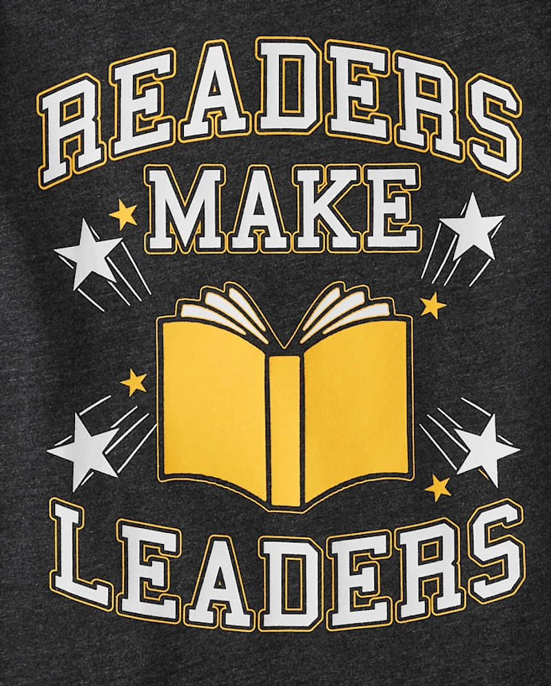 Boys Readers Make Leaders Graphic Tee