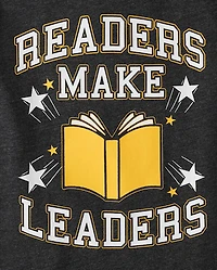 Boys Readers Make Leaders Graphic Tee