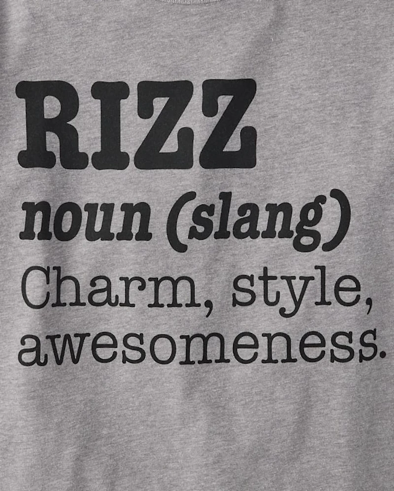Boys Rizz Definition Graphic Tee