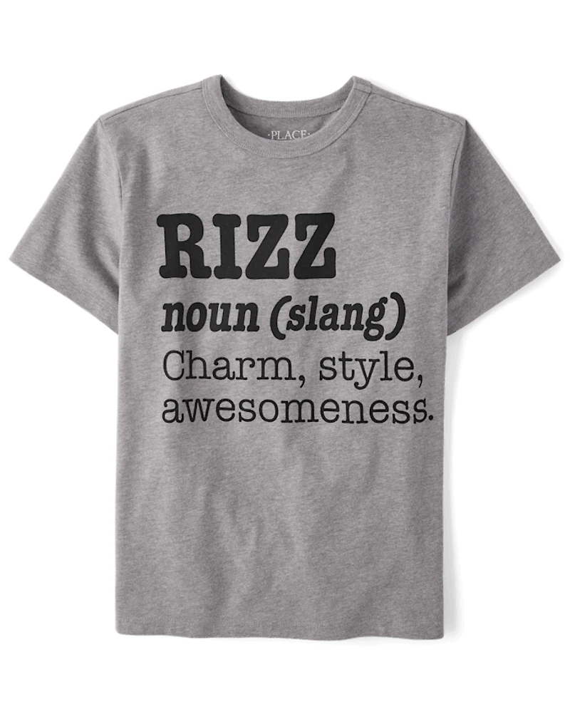 Boys Rizz Definition Graphic Tee
