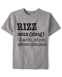 Boys Rizz Definition Graphic Tee