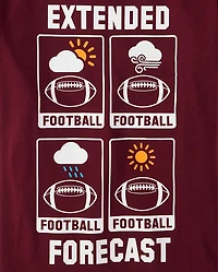 Boys Football Forecast Graphic Tee