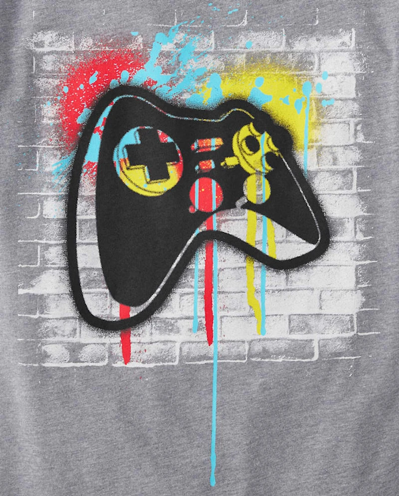 Lot de 3 t-shirts graphiques Gamer pour garçons