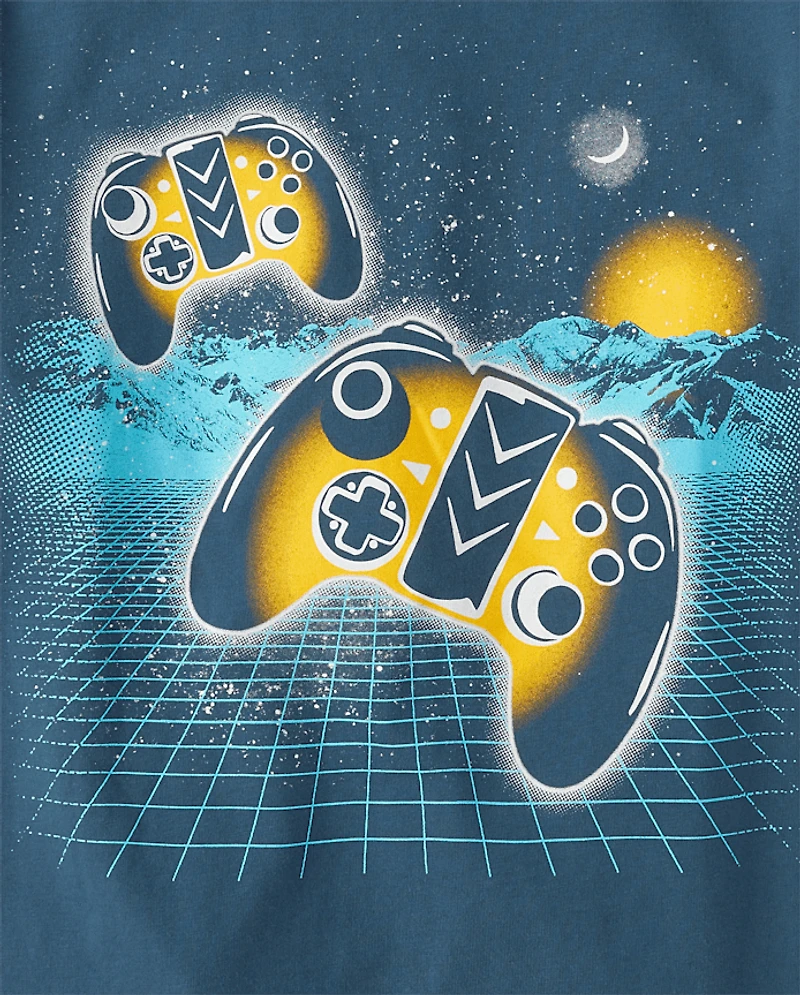 Boys Gamer Horizon Graphic Tee