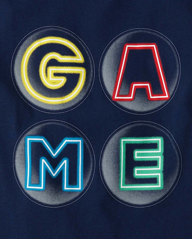 Boys Bruh Game Controller Graphic Tee