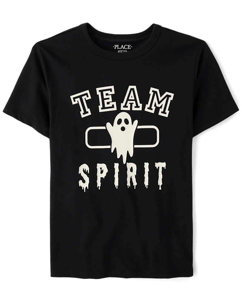 Kids Matching Family Glow Team Spirit Graphic Tee