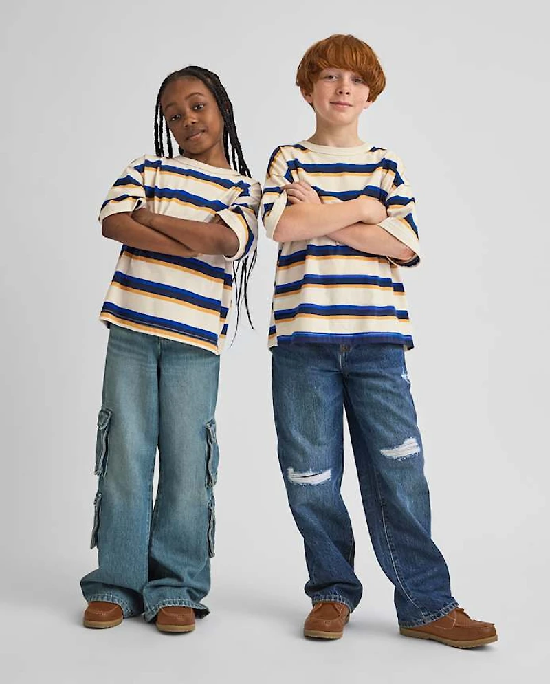 Kids Striped Relaxed Top