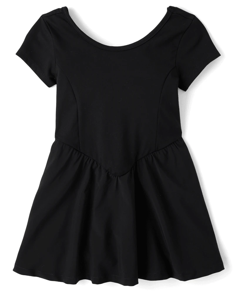 Girls Quick Dry Fit And Flare Tennis Dress